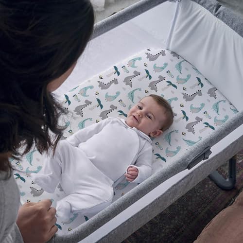 Stretch Fitted Bassinet Sheet Set BROLEX 2 Pack Cradle Sheets - Image 3