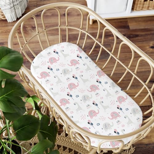 Stretch Fitted Bassinet Sheet Set BROLEX 2 Pack Cradle Sheets - Image 6