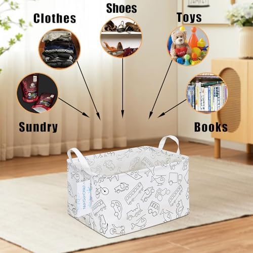 Rectangular Collapsible Vehicle Storage Basket Nursery Organizer - Image 4