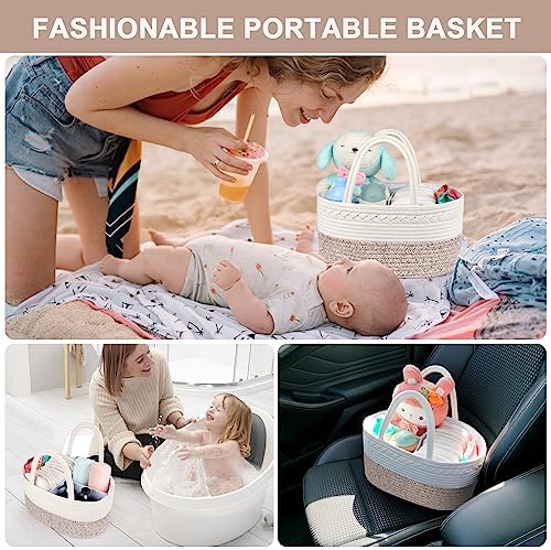 ABenkle X-Large Diaper Caddy Organizer, Nursery Baby Basket - Image 7