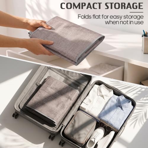 Libeder 4 Shelf Hanging Closet Organizer and Storage, Heather Grey - Image 5