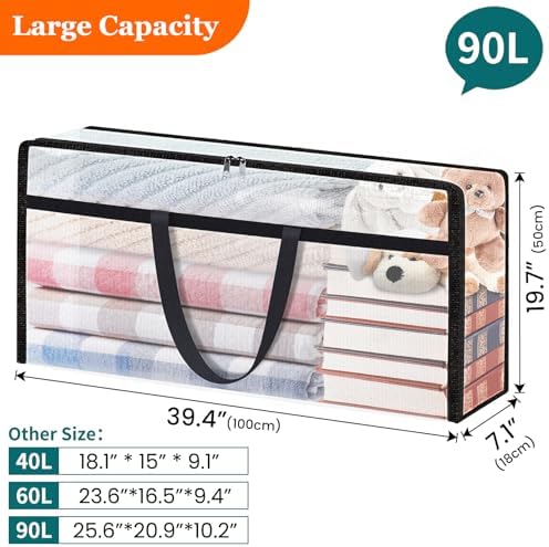 TasticTotes 6 Pack Clear Storage Bags - Image 2