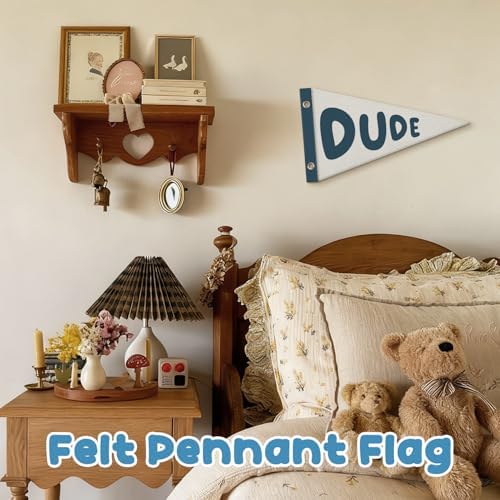 Boy Nursery Decor Pennant Banner Flags, Preppy Playroom Wall Hanging Banner - Image 2