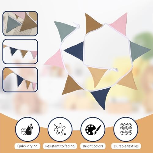 Pennant Banner Flags, Infant and toddler room decoration pennant, - Image 2