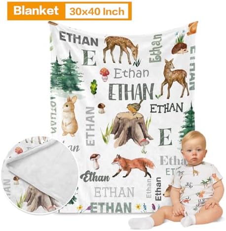 Custom Woodland Animals Crib Bedding Set - Image 2