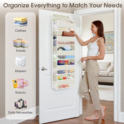 1Pack Over The Door Organizer Large Capacity Hanging Storage Room Organizer - Image 6