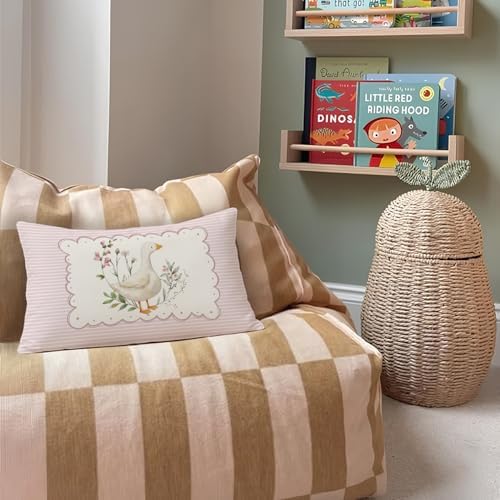 Pink Goose Nursery Classroom Decor 12x20 Pillow Cover - Image 2