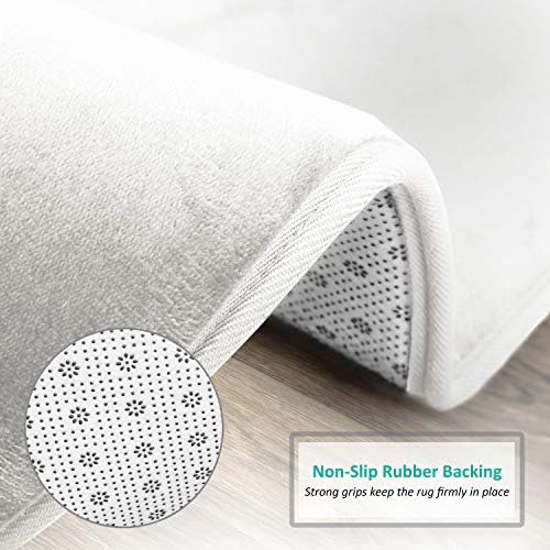 Clara Clark Bathroom Rugs, Velvet Memory Foam Bath Mat, Machine Washable Bath - Image 4