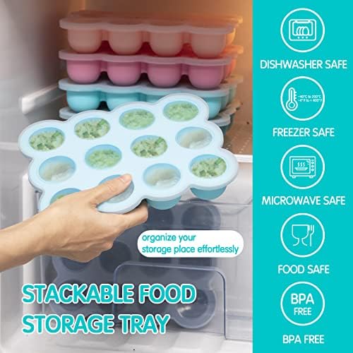 Silicone Freezer Tray with Soft Lid, 1.5oz x 12 Pods - Image 6