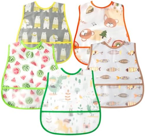 R HORSE 5Pcs Baby Feeding Bibs by RHORSE