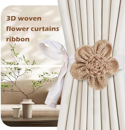 SRG Curtain Tiebacks for Curtains 4 Pack, Decorative Curtain Holdbacks for - Image 7