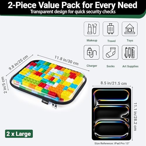 YQBRAO Clear Hard Shell Storage Organizer Set - Image 5
