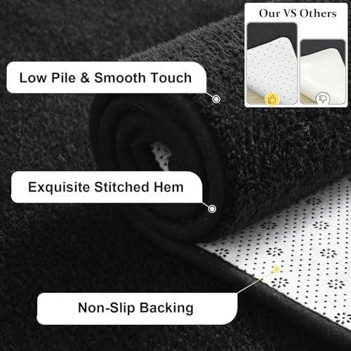 Keeko 4x6 Area Rugs for Living Room, Soft Washable Memory Foam Bedroom Rug - Image 2
