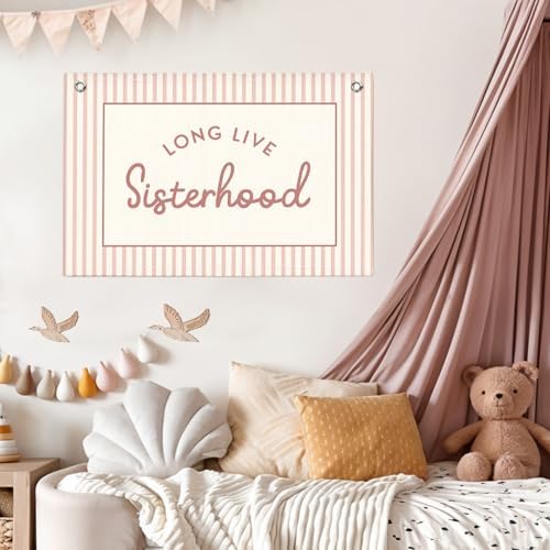 Lacama Girls Room Decor, Long Live Sisterhood Banner - Image 2