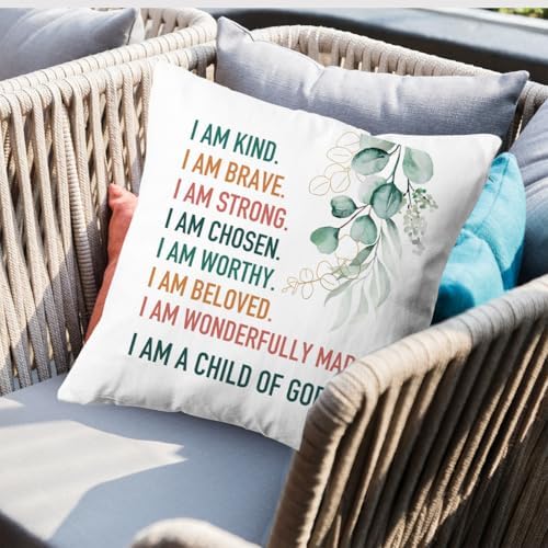 KongMoTree Bible Verse Pillow, Christian Prayer Pillow, Fluffy Soft Plush - Image 3