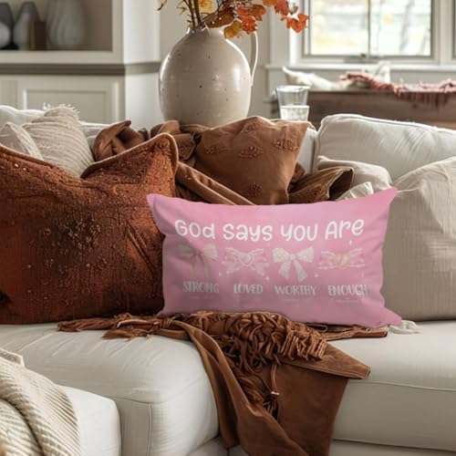 Pink 12x20 Throw Pillow Cover - Image 2