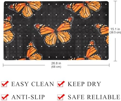 Shower Mat Bathtub Mat, 26.8x15.1 inch, Non-Slip Bath Mat - Image 4