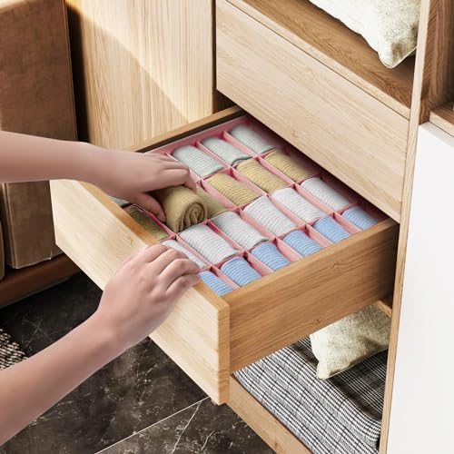 Joyoldelf Sock Organizer Drawer Organizer - Image 4
