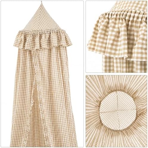 SmoothNovelty Gingham Plaid Bed Canopy - Image 7