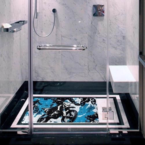 Shower Mat Non Slip, Motorcycles Anti Slip Bath Mat - Image 5