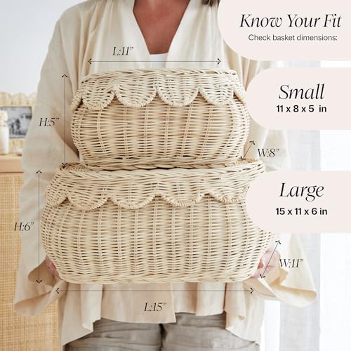 BEBE BASK The Original Scalloped Basket - Image 4