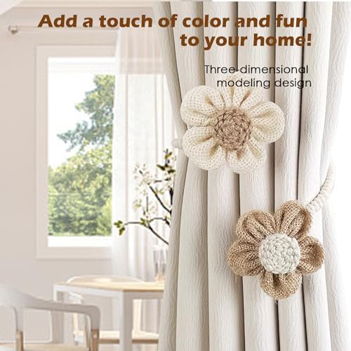 SRG Curtain Tiebacks for Curtains 2 Pack, Decorative Curtain Holdbacks for - Image 2