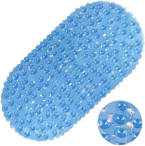 Vannokor Bathtub Mats for Bathroom 27x14 Inch, Pebble Bath Mat for Tub Feels by Vannokor