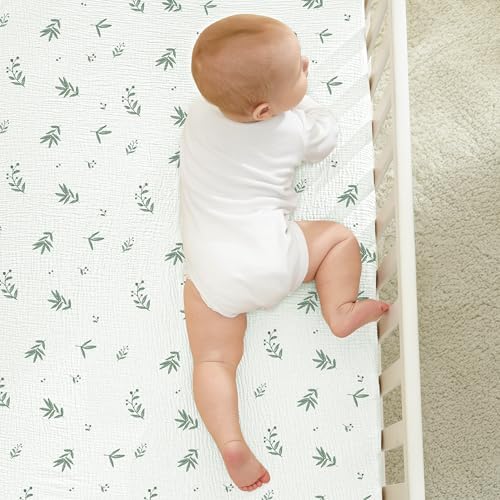 Bearmoss Muslin Crib Sheets - Image 7