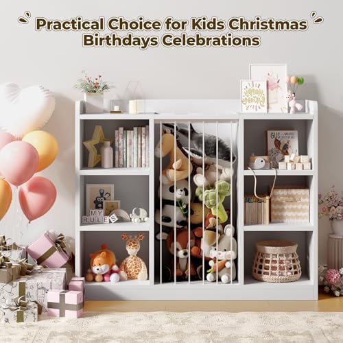 Toy Storage Organizer with 6 Cube, Stuffed Animal Storage - Image 7