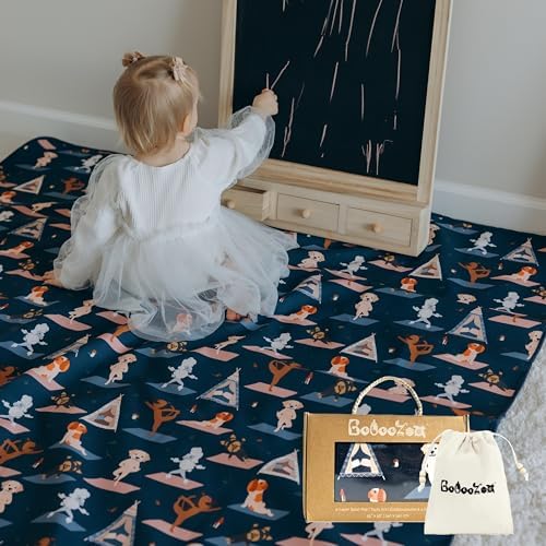 55"x55"Jumbo Thick 4-Layer Baby Splat Mat by Bebeezoo