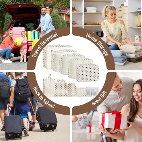 Packing Cubes for Travel 10 Set Luggage Organizer Bags - Image 7