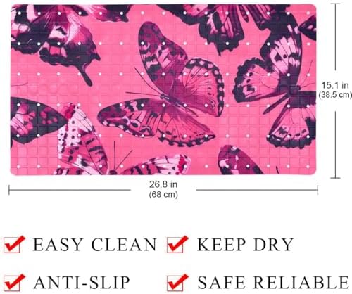 Shower Mat Non Slip 26.8 x 15.1 Inches, Non Slip Bath Mat - Image 4