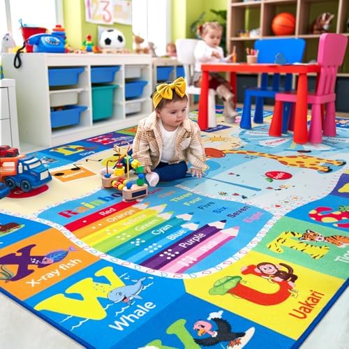 BENRON 6x9 Playroom Rug for Kids Washable, Play Mat - Image 5