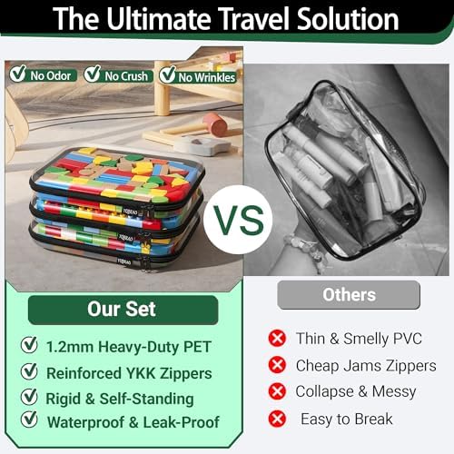 YQBRAO Clear Hard Shell Storage Organizer Set - Image 2