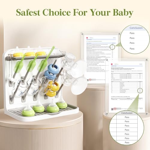 Lifewit 10-Hooks Baby Bottle Drying Rack - Image 2