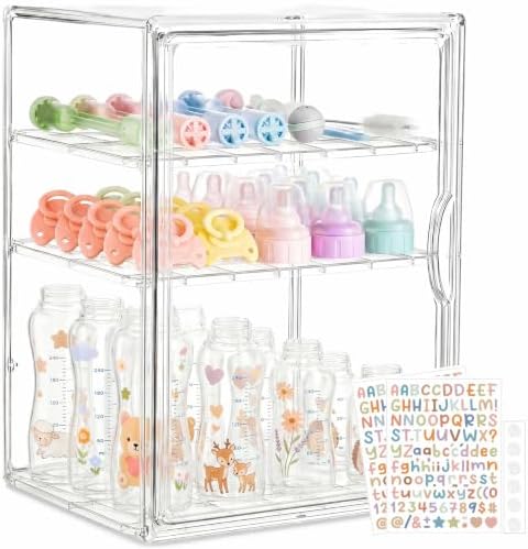 Baby Bottle Organizer, 3 Tier Bottle Storage Organizer by OCTOPY