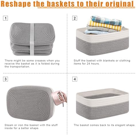 OIAHOMY 4 PACK 7L Storage Baskets - Image 7