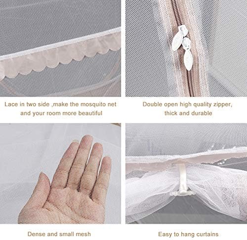 Portable Pop-Up Brown Mosquito Net Tent - Image 4
