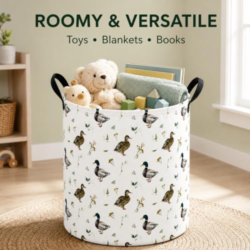 MAIZMZ Kids Hamper Storage Bins Organizer Toy Box Laundry Basket Large Canvas - Image 3