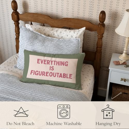 Everything is Figureoutable Inspirational 12x20 Pillow Cover - Image 5