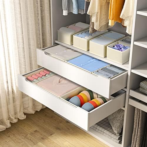 DIMJ Drawer Organizer Clothes, 12 Pack Dresser Organizer, Foldable Closet - Image 4