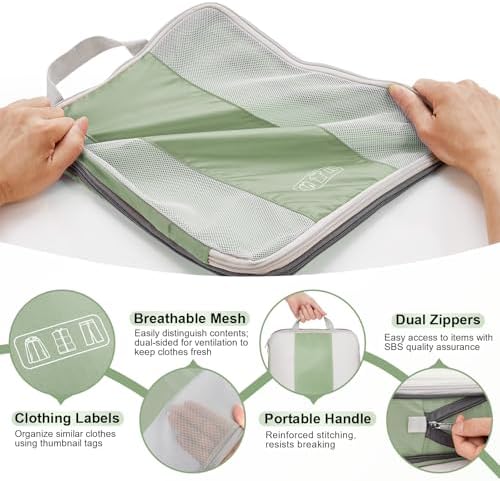 OlarHike 10 Set Compression Packing Cubes - Image 6