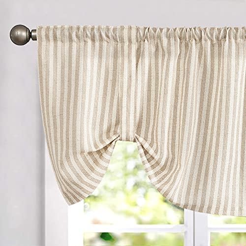 jinchan Linen Boxter Stripe Valances by JINCHAN