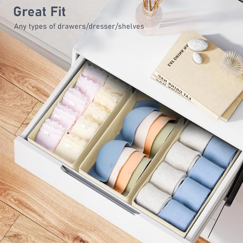 DIMJ Drawer Organizer Clothes - Image 4