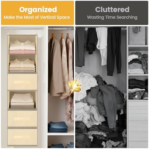 Hanging Closet Organizer 6-Shelf - Image 6