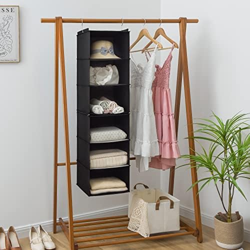 GRANNY SAYS 6-Shelf Hanging Closet Organizer, Foldable Storage - Image 4