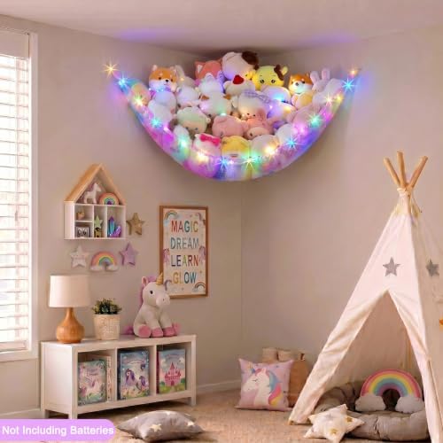 Stuffed Animals Net or Hammock Kids Toy Storage Organizer - Image 2