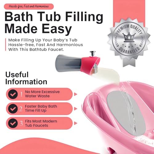 Bath Helper - Bath Tub Faucet Extender - Guides Water Directly from Faucet to - Image 3