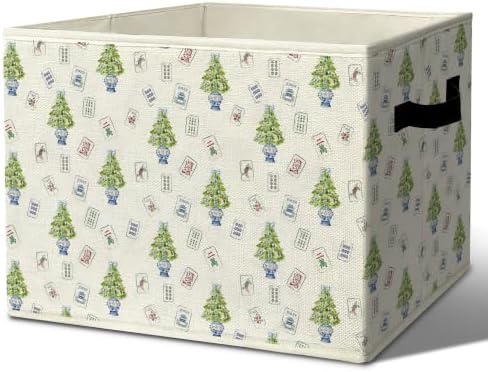 Chinoiserie Mahjong Christmas Storage Box by Unknown