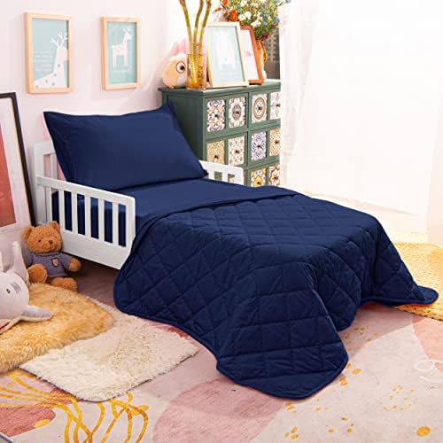 NTBAY Toddler Microfiber Bedding Set, 4 Piece - Image 5